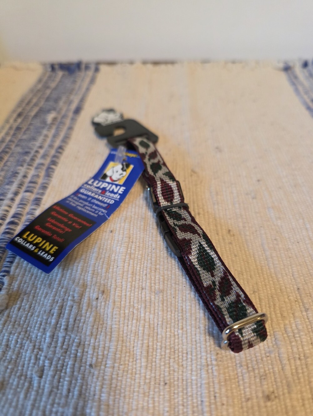 Lupine White Birch Dog Collar